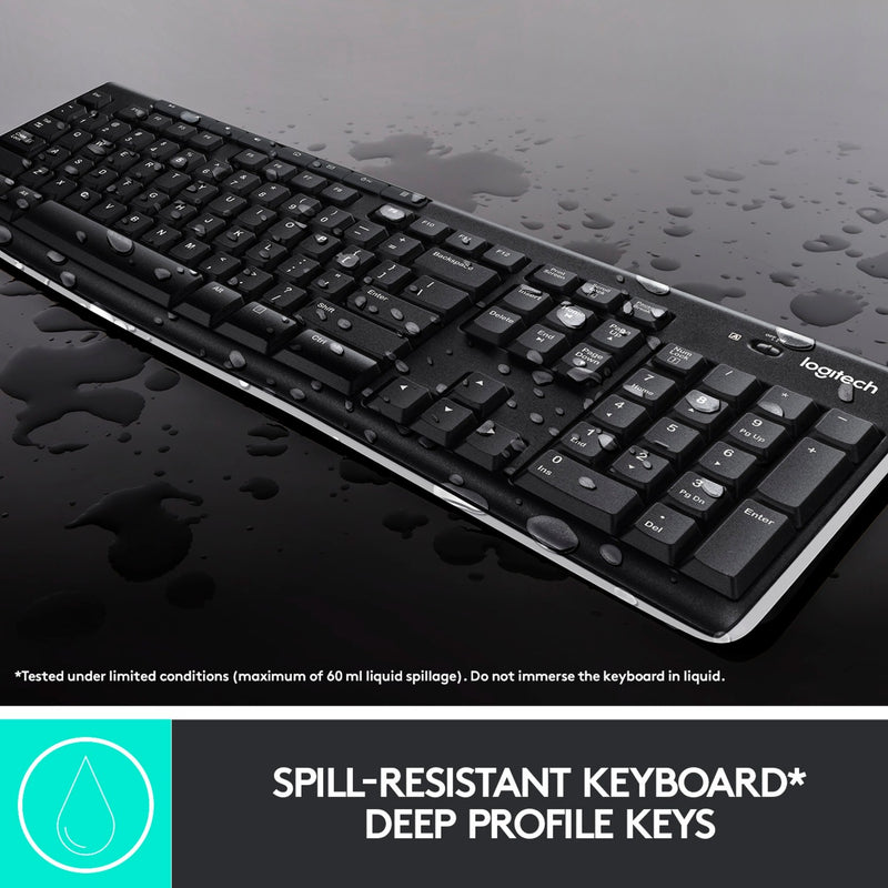 ギャラリービューアに画像をロードする, Logitech mk270 draadloze desktopset (zwart, eu lay-out (qwerty), rubberdome)
