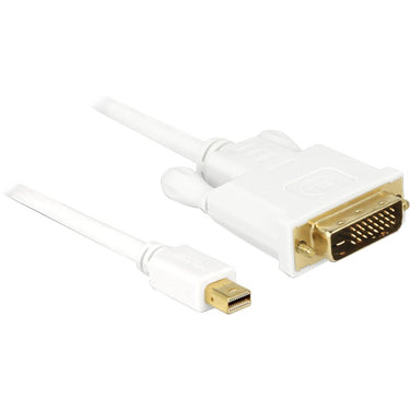 Delock mini displayport > dvi (24+1) adapter (wit, 1 meter)