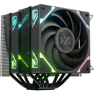 Xyz pc gear thermax 6 duo rgb cpu-koeler (zwart, argb, pwm)
