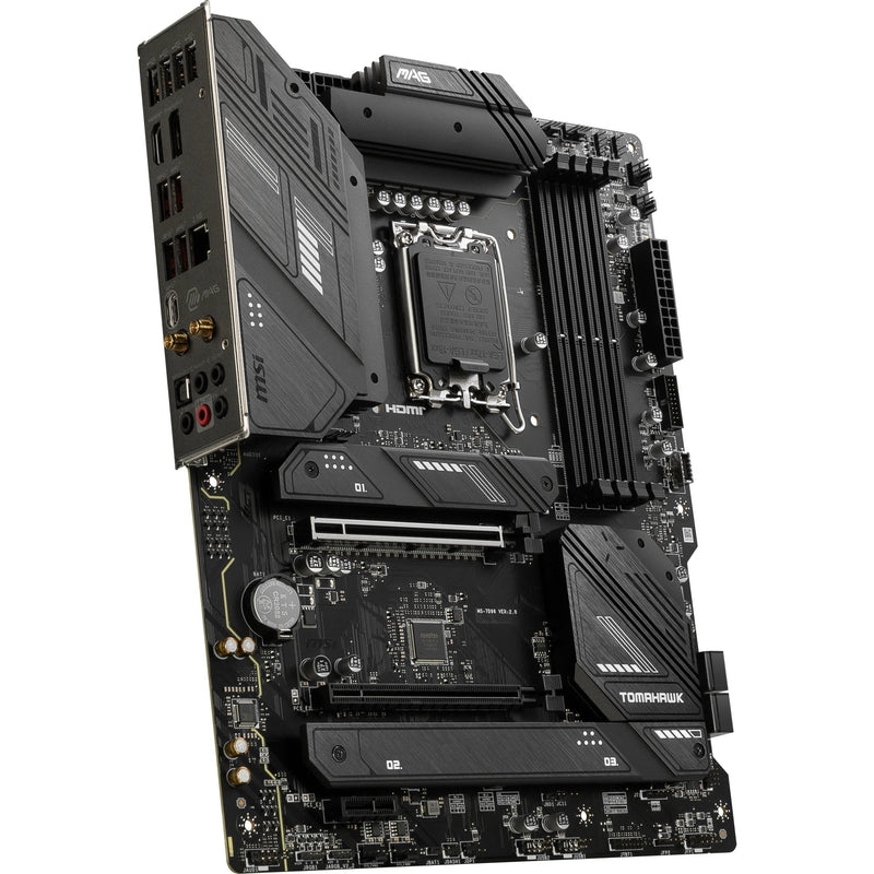 Afbeelding laden in galerijviewer, Msi mag b760 tomahawk wifi socket 1700 moederbord (zwart, raid, 2.5 gb-lan, wi-fi 6e, bt, sound, atx)
