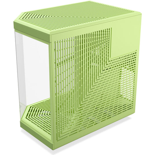 Hyte y70 midi tower behuizing (lichtgroen | 2x usb-a | 1x usb-c | tempered glass)