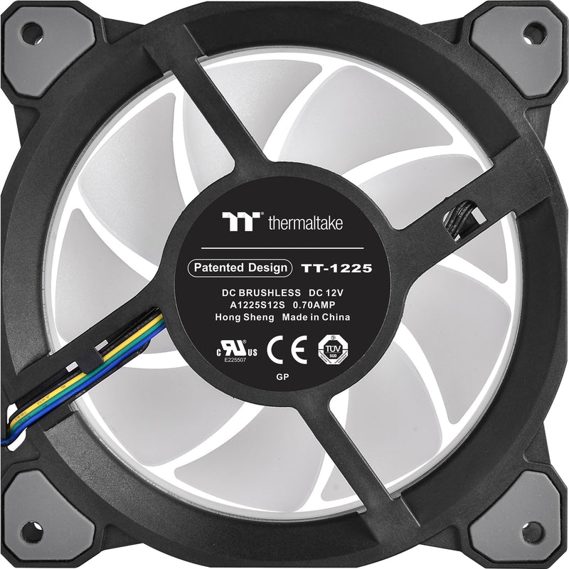 Load image into Gallery viewer, Thermaltake riing quad 14 rgb radiator fan tt premium edition single fan pack case fan (zwart, 140 x 140 x 25 mm)
