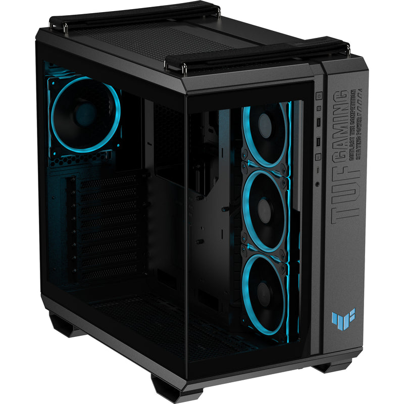 Chargez l'image dans la visionneuse de la galerie, Asus tuf gaming gt502 horizon argb midi tower behuizing (zwart | 3x usb-a | 1x usb-c | tempered glass)
