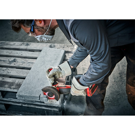 Einhell axxio accu haakse slijper 18 125 q (rood zwart, accu en oplader niet inbegrepen)