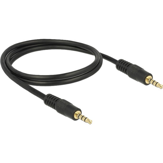Delock 3,5 mm male > 3.5 mm male kabel (zwart, 1 meter)