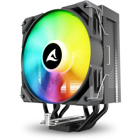 Sharkoon a40 rgb cpu-koeler (zwart, 4-pins pwm fan-connector)