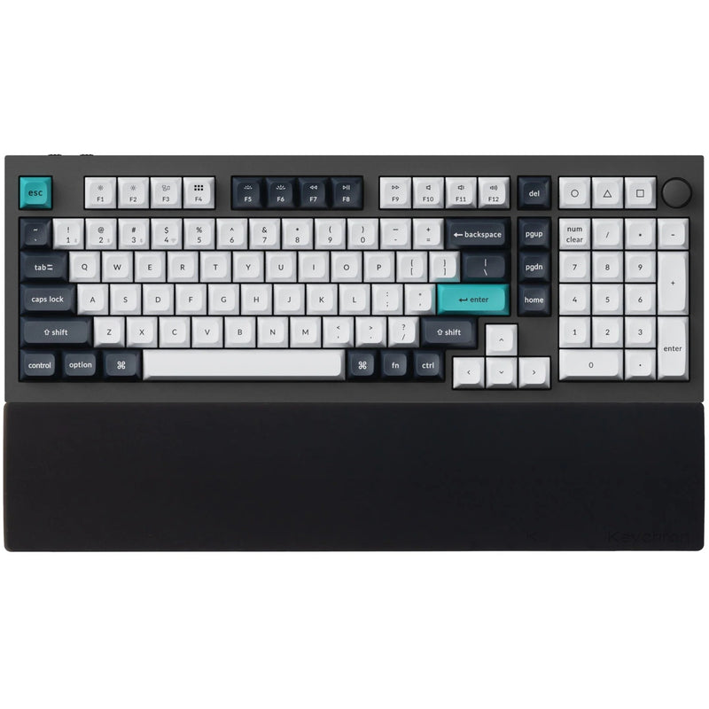 Chargez l'image dans la visionneuse de la galerie, Keychron silicone palm rest voor q12 q5 pro q5 max q5 he l3 polssteun (zwart)
