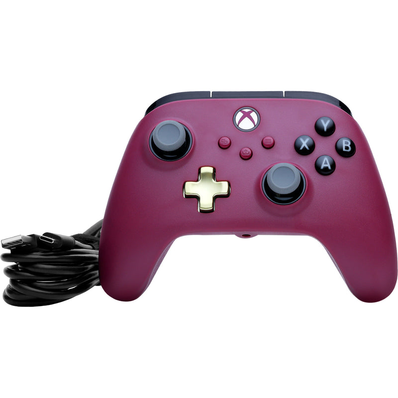 Afbeelding laden in galerijviewer, Powera advantage plus bedrade controller voor xbox series x|s - robijn (donkerrood, xbox series x|s, xbox one, pc)
