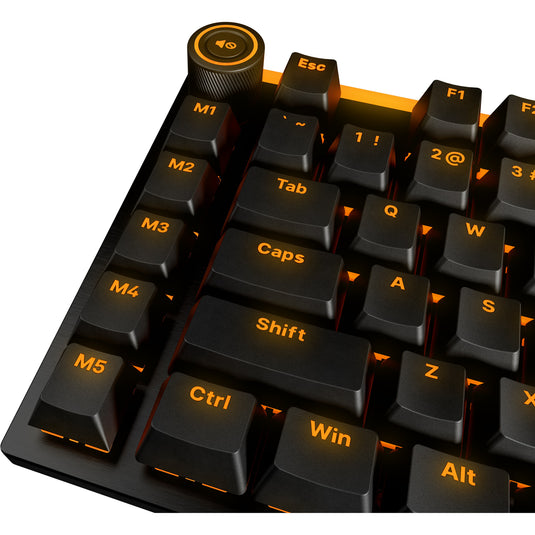 Be quiet! light mount silent linear rgb mechanisch gaming toetsenbord (zwart, us lay-out (qwerty), silent linear, 100%, argb, pbt double-shot keycaps)