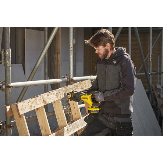 Stanley fatmax v20 18v borstelloze reciprozaag (zwart geel, accu en oplader niet inbegrepen)