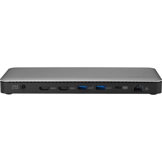 Kensington sd5760t dockingstation (zilver zwart, thunderbolt 4, usb-c, usb-a, hdmi, pd)
