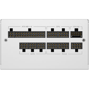 Sharkoon rebel p20 gen2 modulaire 850 watt voeding (wit, 1x 12v-2x6, 3x pcie)