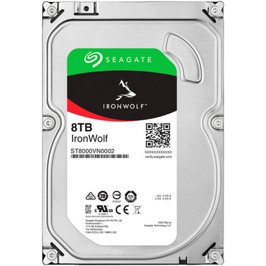 Seagate ironwolf 8 tb harde schijf (sata 600, 24 7)