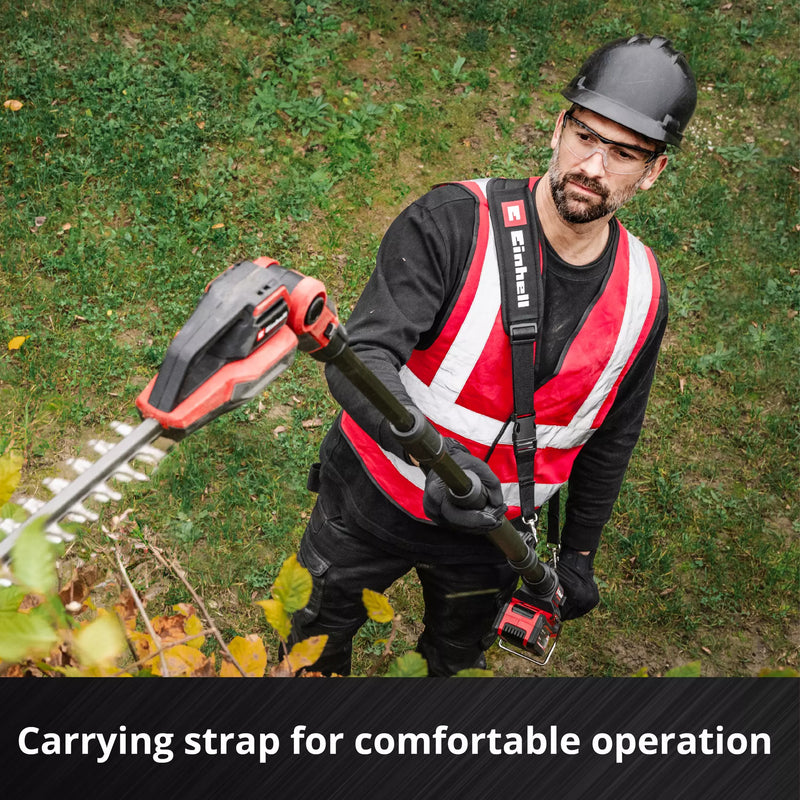 Load image into Gallery viewer, Einhell accu telescoop heggenschaar gp-hh 18 50 li t bl-solo (rood zwart, accu en oplader niet inbegrepen)
