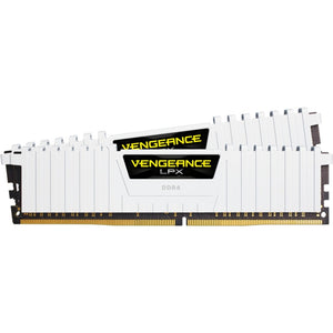 Corsair vengeance lpx 32 gb ddr4-3200 (2x 16 gb) werkgeheugen (wit, cmk32gx4m2e3200c16w, xmp 2.0)