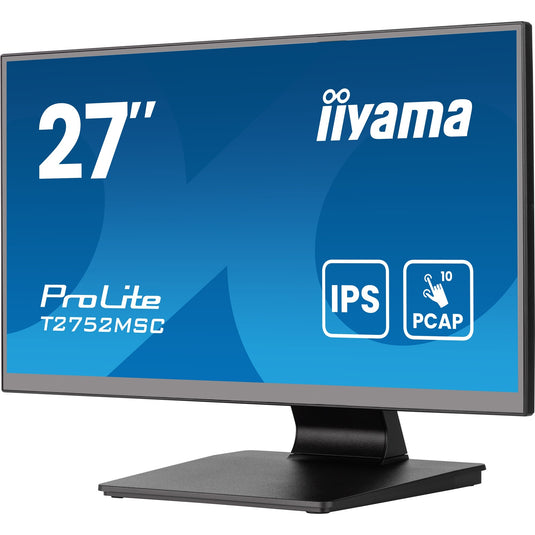 Iiyama prolite t2752msc-b1ag 27 touchscreen monitor (zwart, hdmi, displayport, 2x usb-a, usb-b)
