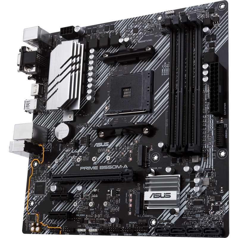 Load image into Gallery viewer, Asus prime b550m-a socket am4 moederbord (raid, gb-lan, sound, µatx)
