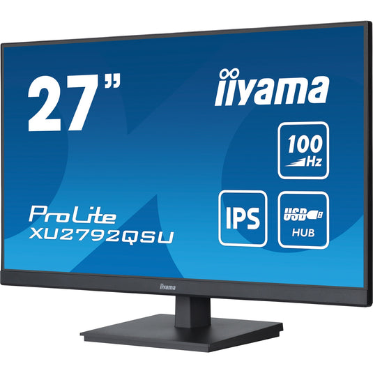 Iiyama prolite xu2792qsu-b6 27 monitor (zwart (mat), hdmi, displayport, 4x usb-a, usb-b)