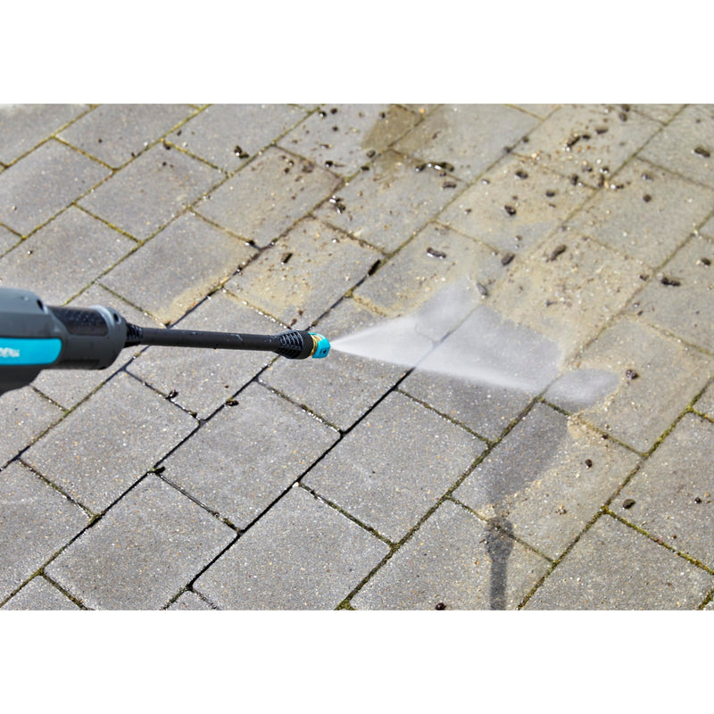 Load image into Gallery viewer, Gardena aquaclean 24 18 v p4a premium set drukreiniger (grijs turquoise, 14800-31, accu inbegrepen)
