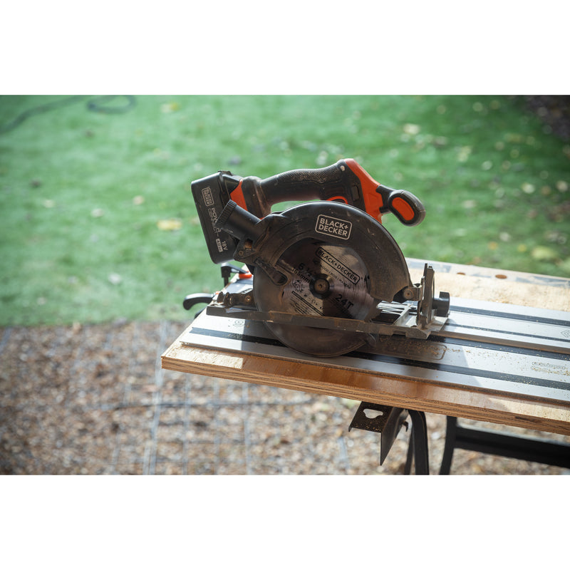 Load image into Gallery viewer, Black+decker 18v brushless cirkelzaag 165mm handcirkelzaag (zwart oranje, accu en oplader niet inbegrepen)
