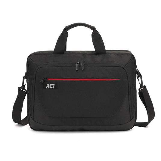 Act connectivity suburb schoudertas voor laptops tot 15,6 laptoptas (zwart)