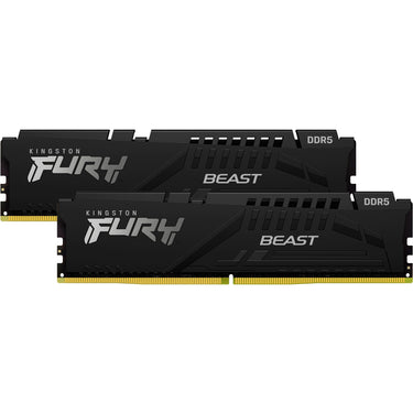 Kingston fury beast 16 gb ddr5-5600 (2x 8 gb) werkgeheugen (zwart, kf556c36bbek2-16, expo)