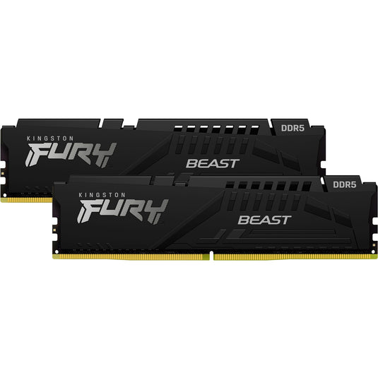 Kingston fury 16 gb ddr5-5600 (2x 8 gb) kit werkgeheugen (zwart, kf556c36bbek2-16, beast, expo)