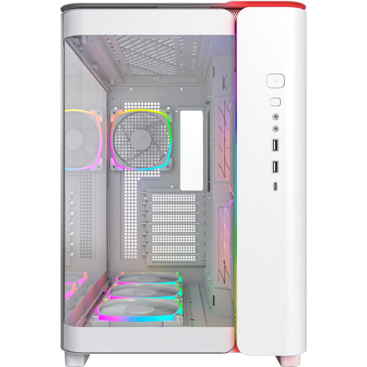 Montech king 95 pro midi tower behuizing (wit | 2x usb-a | 1x usb-c | rgb | tempered glass)