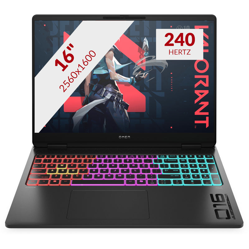 Load image into Gallery viewer, Omen max gaming laptop 16-ak0030nd (be7a2ea) 16 copilot+ gaming laptop (zwart | ryzen al 9 hx 375 | rtx 5070 | 32 gb | 1 tb ssd | 240 hz)
