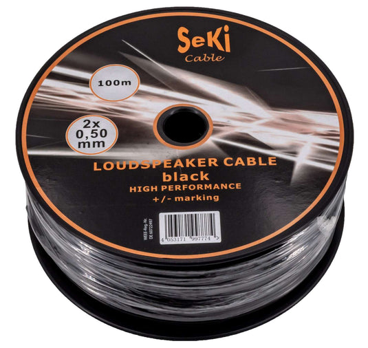 Diverse seki 100 meter speaker cable round 2x0.50mm²