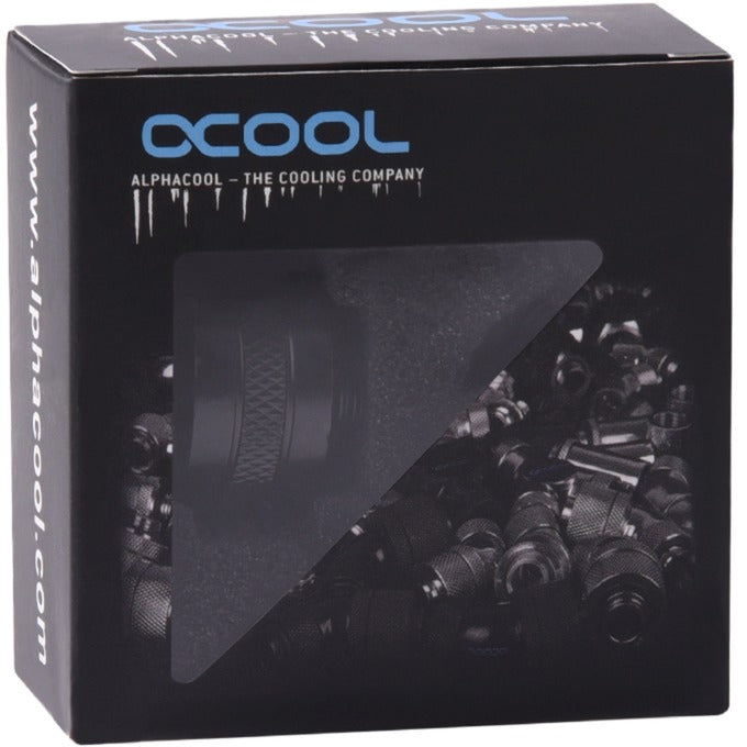 Load image into Gallery viewer, Alphacool eiszapfen pro 13 mm hardtube fitting g1 4 - deep black verbinding (zwart (mat))
