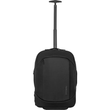 Targus 15.6” ecosmart mobile tech traveler rolling backpack trolley (zwart)