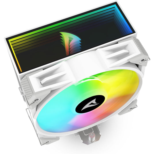 Sharkoon a40 rgb cpu-koeler (wit, 4-pins pwm fan-connector)