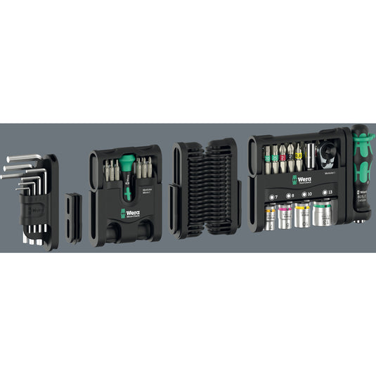 Wera tool-check modular set imperial 1, 50‑delig bitset (zwart groen)