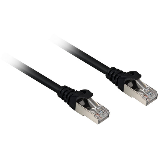 Sharkoon cat.6a netwerkkabel (zwart, 2 meter, sftp, rj-45, halogeenvrij)