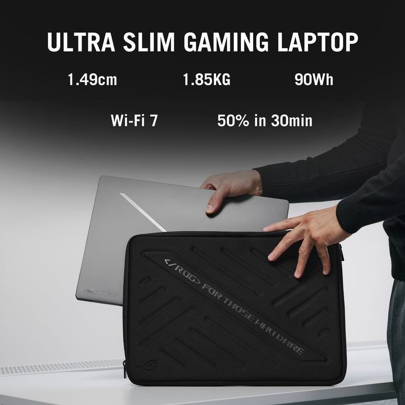 Afbeelding laden in galerijviewer, Asus rog zephyrus g16 gu605cp-qr103w 16 gaming laptop (grijs | core ultra 9 285h | rtx 5070 | 32 gb | 2 tb ssd)
