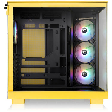 Thermaltake view 380 xl tg argb bumblebee midi tower behuizing (donkergeel | 2x usb-a | 1x usb-c | rgb | window)