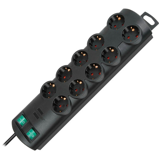 Brennenstuhl primera line stekkerdoos 10x stekkerdoos (zwart, voor 10 stekkers)