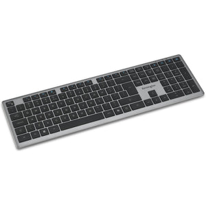 Kensington kb535 eq rechargeable multi-device keyboard (us-international lay-out (qwerty), scissor switches, 100%, usb, 2,4 ghz, bluetooth 5.4)