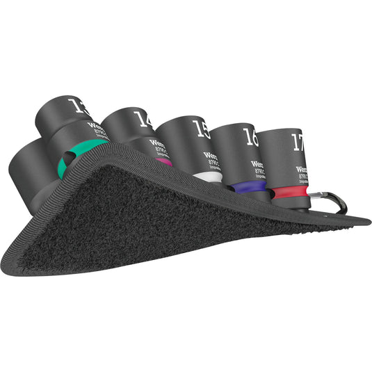 Wera belt c impaktor 1 doppenset, 1 2 dopsleutel (zwart, 9-delig, voor slagmoersleutels)