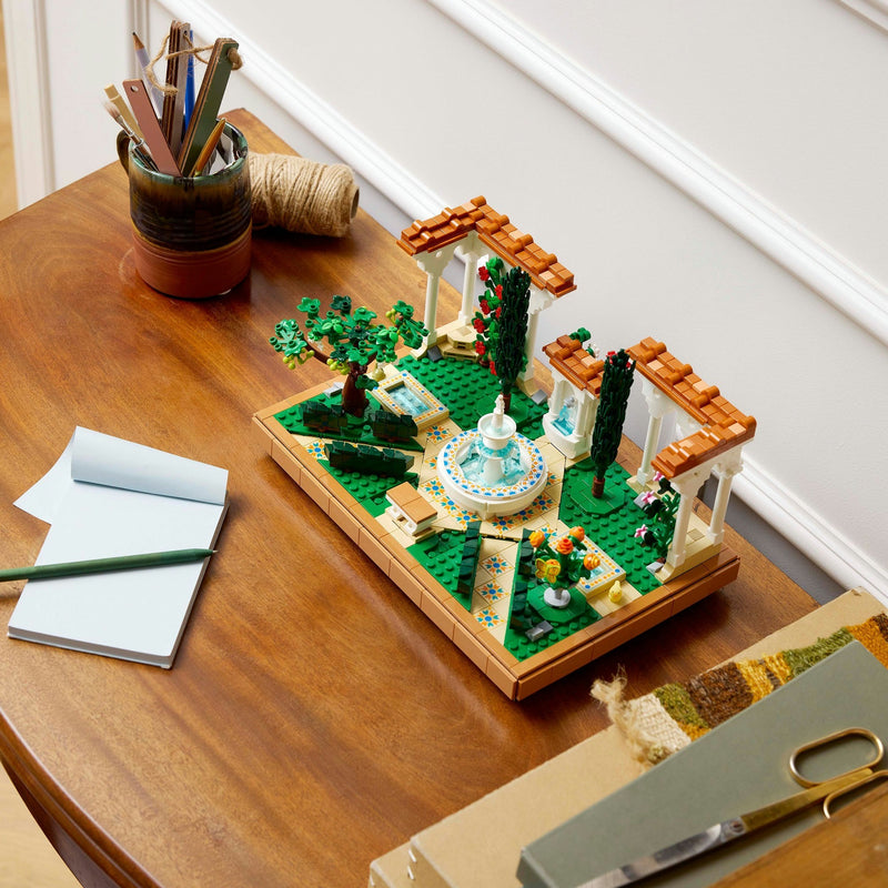 Load image into Gallery viewer, Lego icons - tuin met fontein constructiespeelgoed (10359)
