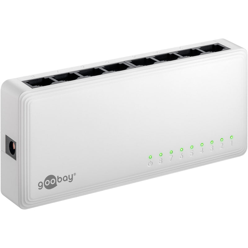 ギャラリービューアに画像をロードする, Goobay 8-poort gigabit ethernet switch (wit)
