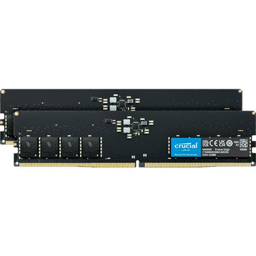 Crucial 32 gb ddr5-5600 (2x 16 gb) werkgeheugen (zwart, ct2k16g56c46u5)