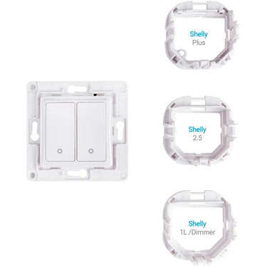 Shelly wall switch 2 knop (wit)