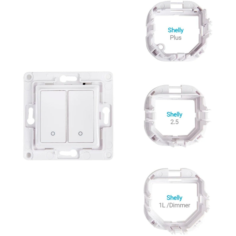 Load image into Gallery viewer, Shelly wall switch 2 knop (wit)
