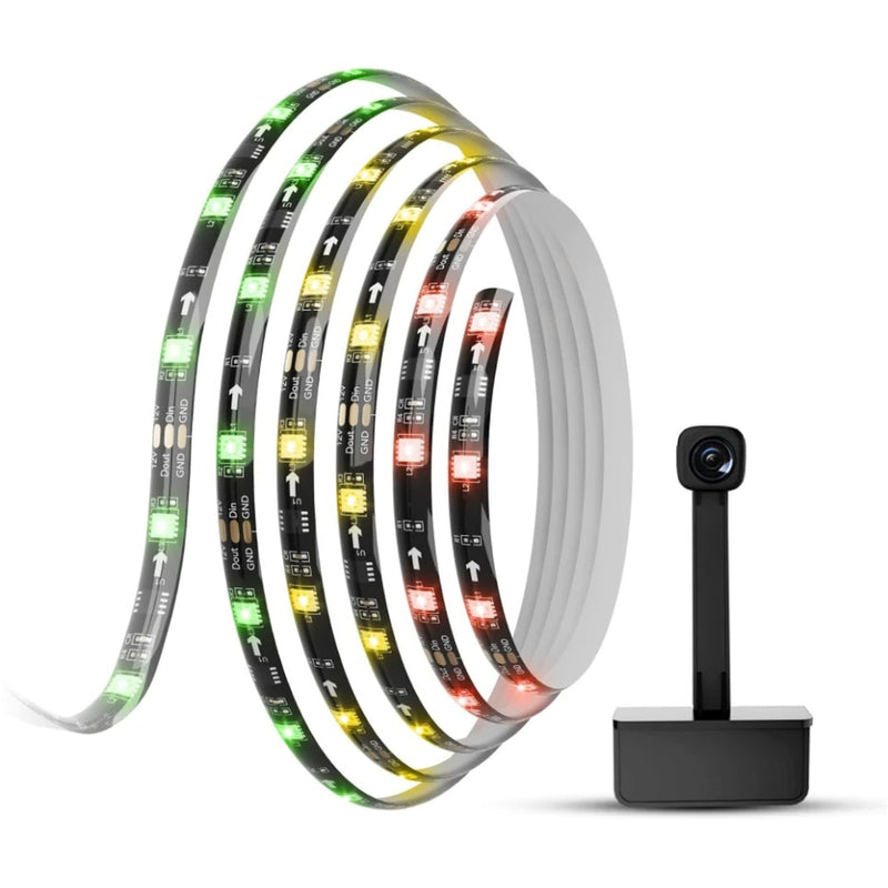 Laden Sie das Bild in Galerie -Viewer, Govee h6199 dreamview t1 tv achtergrondverlichting sfeerverlichting (5 meter, rgbic, wifi, bluetooth, voor 75 - 85 inch tv's)
