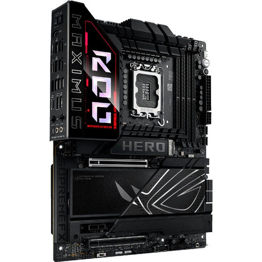 Asus rog maximus z890 hero socket 1851 moederbord (zwart, raid, 2.5gb-lan, 5gb-lan, wi-fi 7, bt, sound, atx)