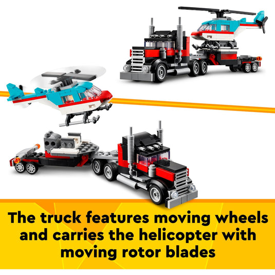 Lego creator 3in1 truck met helikopter - 31146