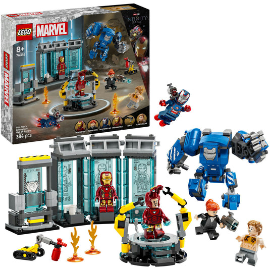 Lego marvel 76315 iron mans laboratorium harnasruimte