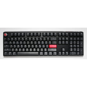 Ducky one 3 carbon black mechanisch toetsenbord (carbon, us lay-out (qwerty), cherry mx brown, 100%, pbt double shot, hot swap)